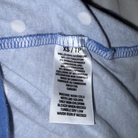 Aeropostale Blue and White Polka Dot Camisole - Picture 4 of 4